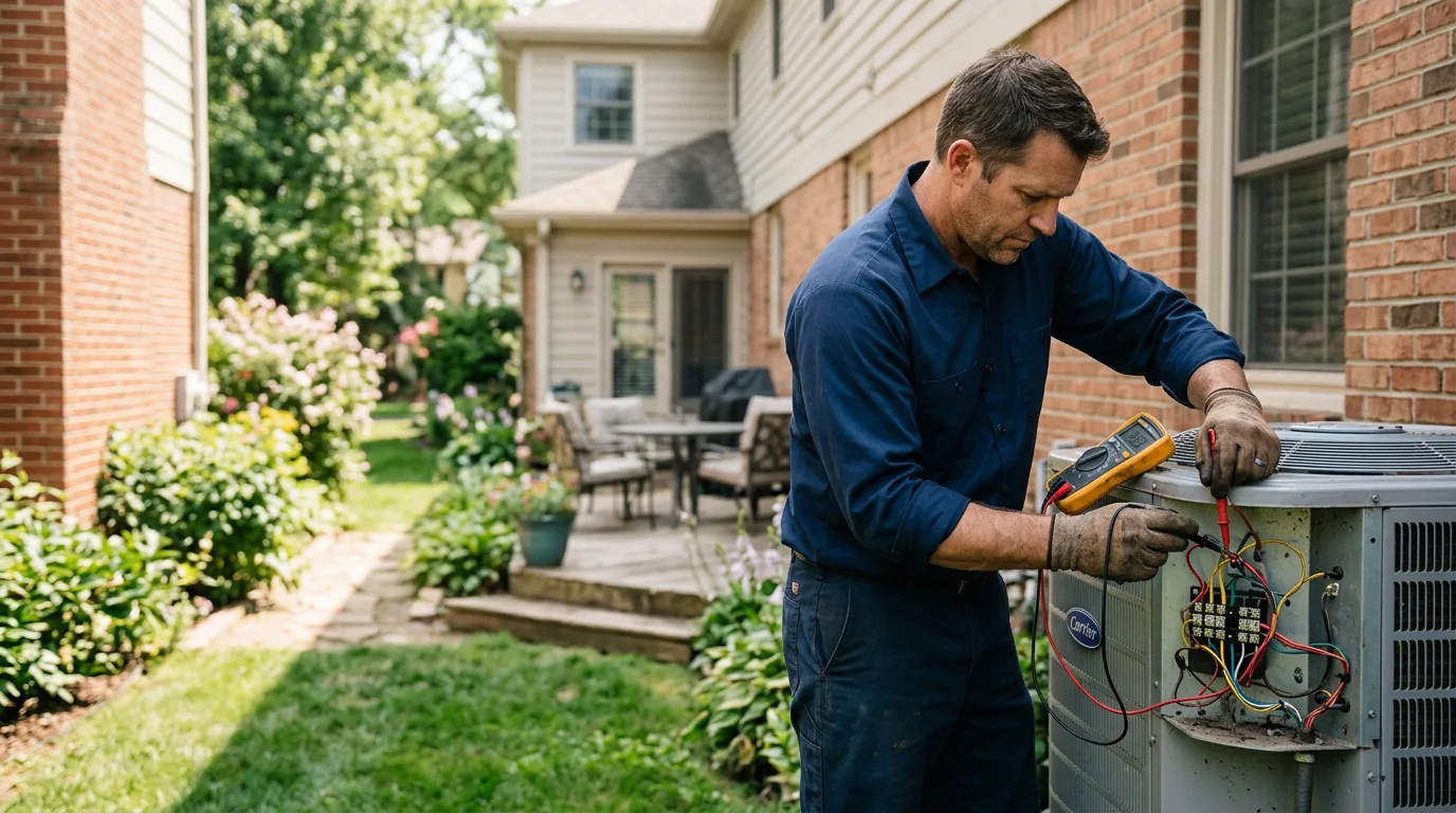 HVAC technician working near Woodbine, KY